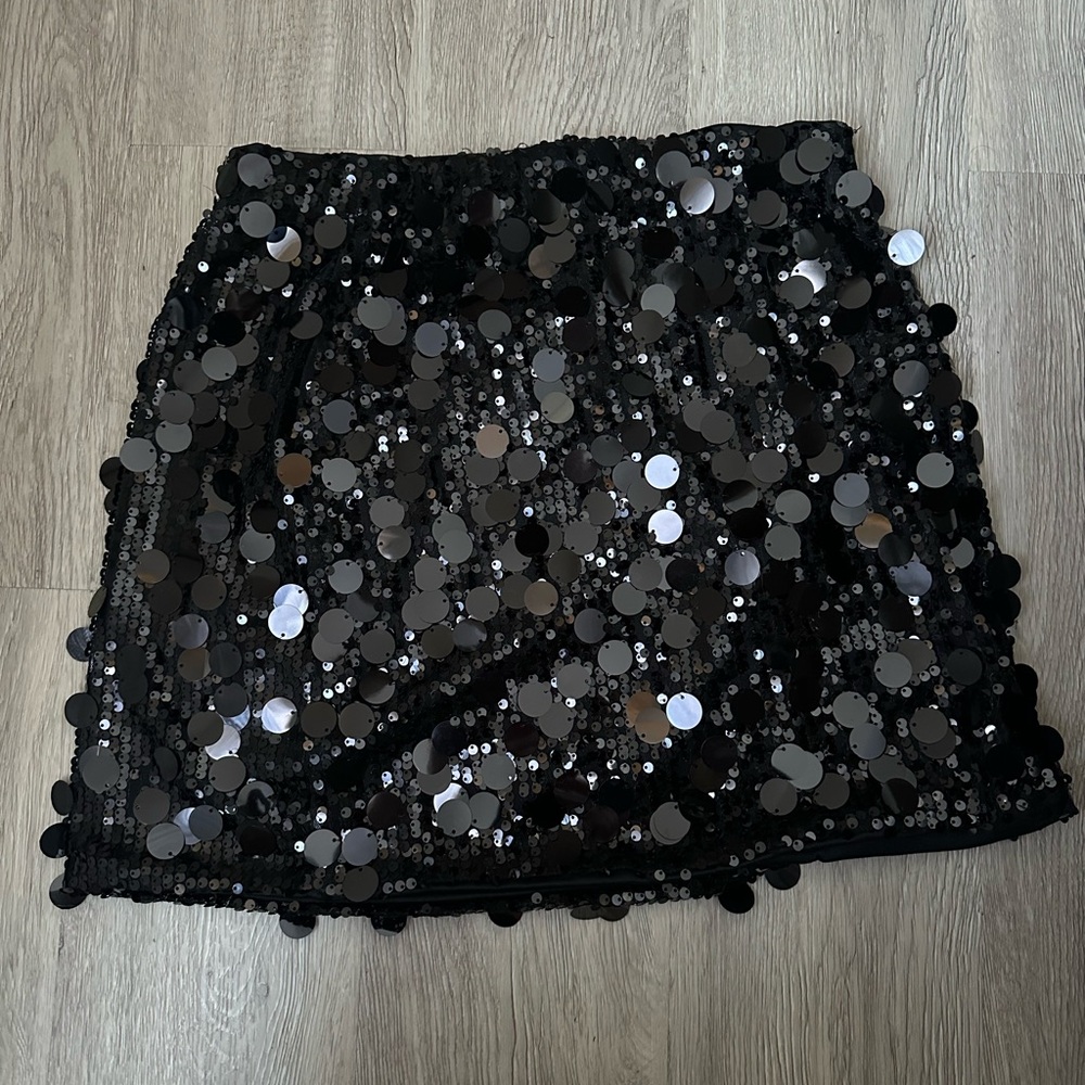 shein sequin skirt